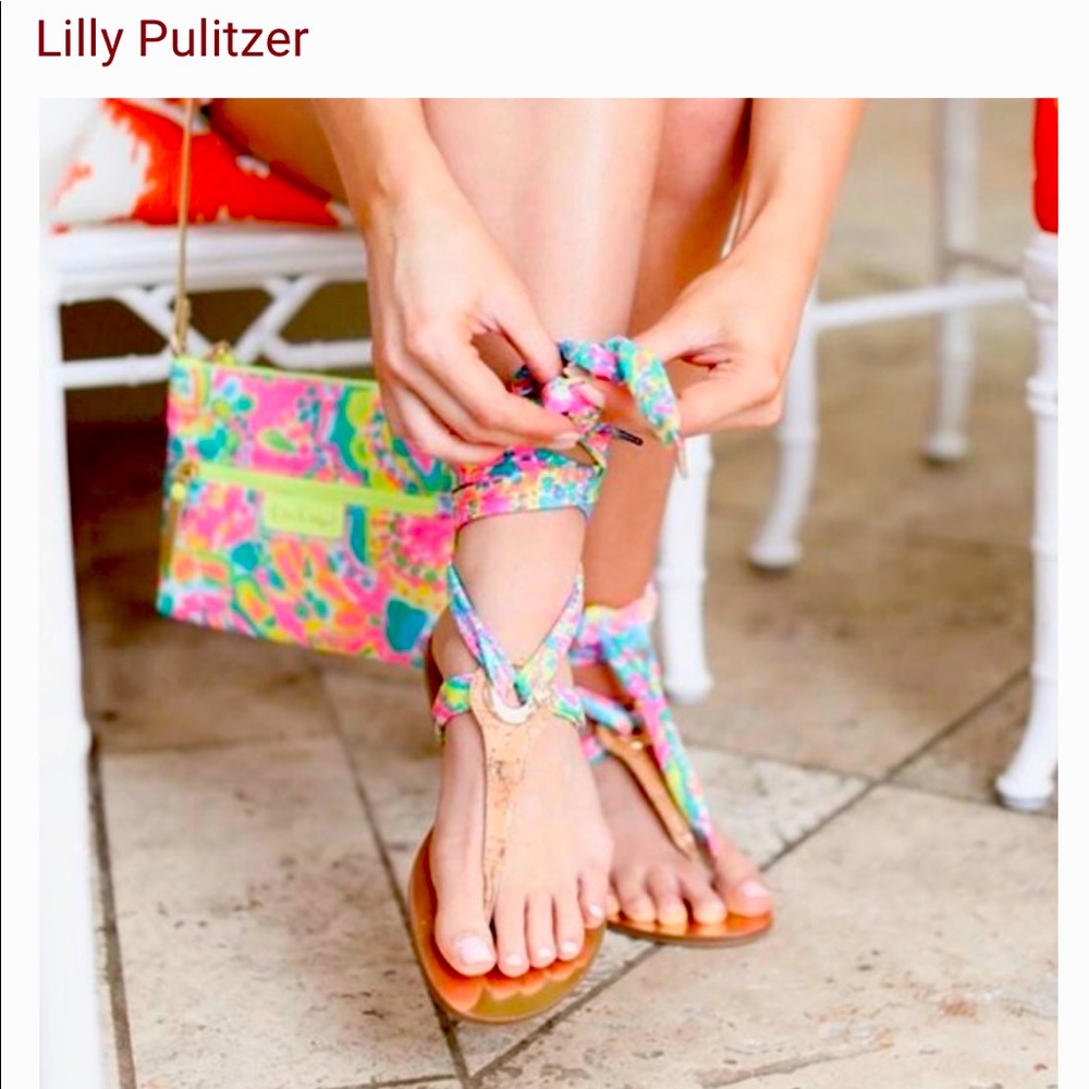 Lilly Pulitzer Harbor Wrap Sandal 24766 Size 8.5